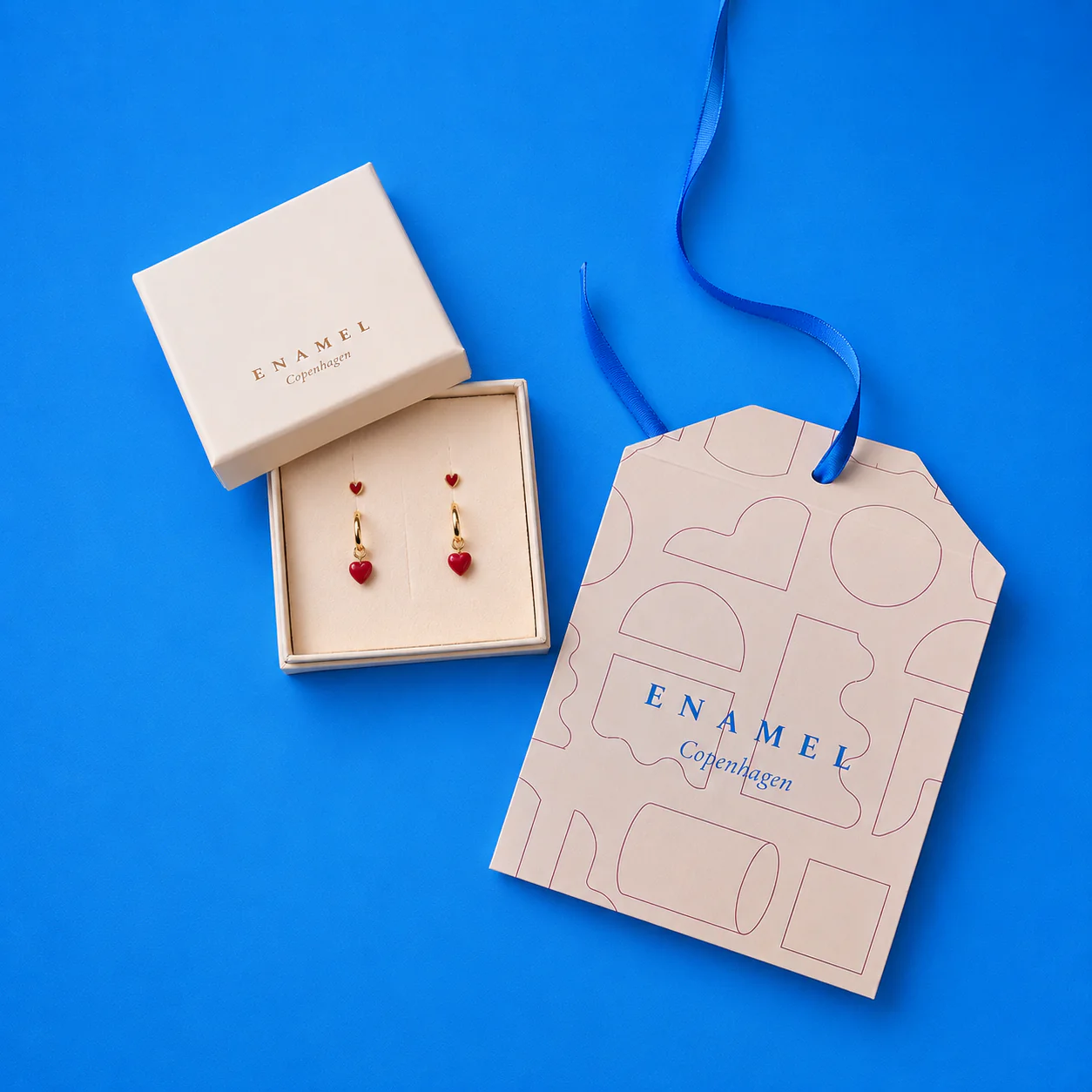 Amore Red Earrings Gavesett - Image 2