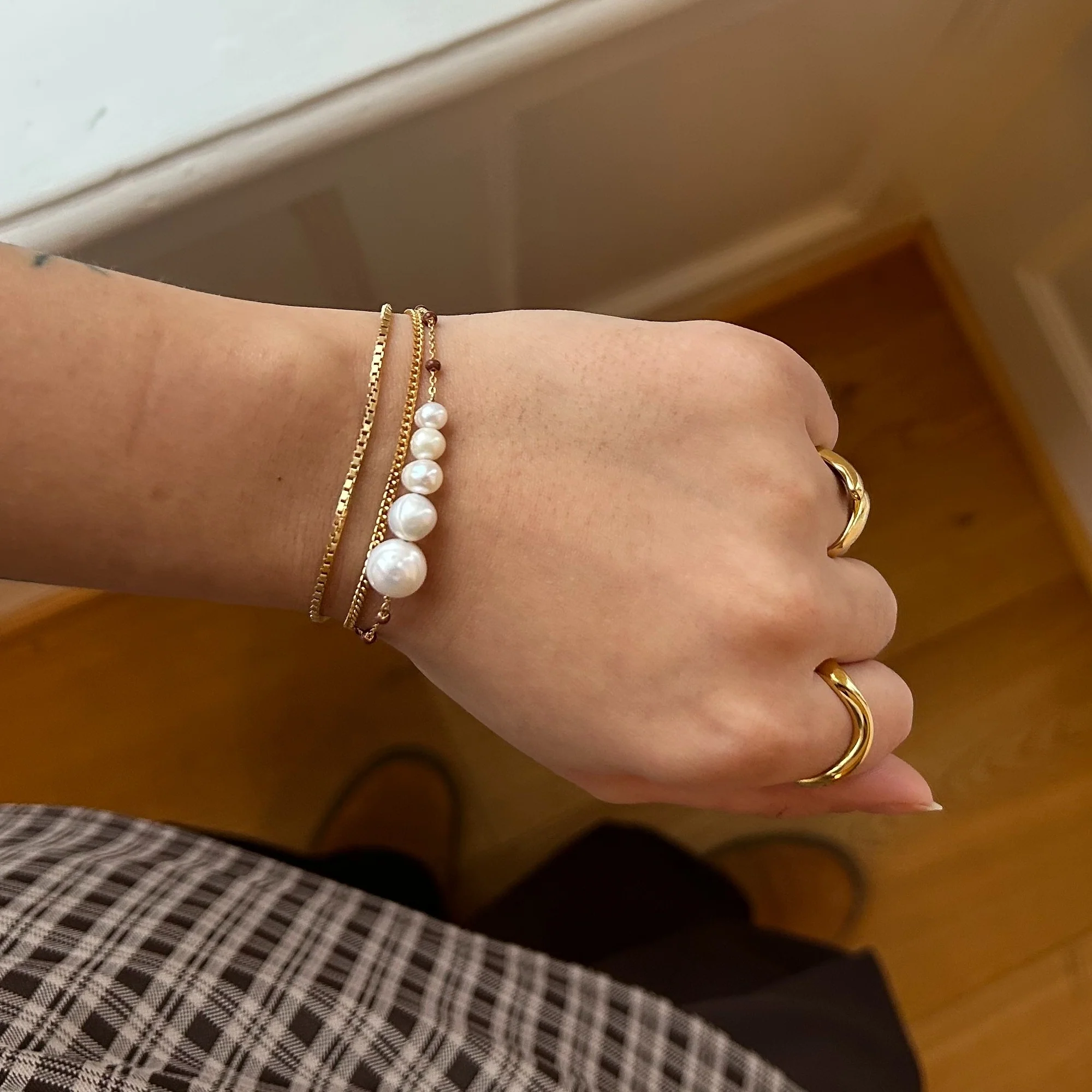 Armbånd, Box Chain 1,45 mm - Image 3
